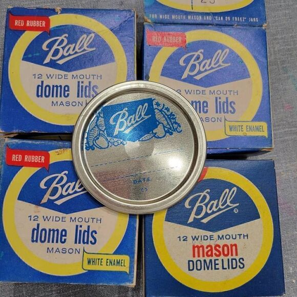 Vintage Ball wide mouth dome lids 39 total - Picture 2 of 3